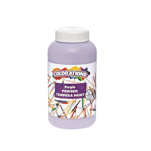 Colorations® Powder Tempera, Turquoise, 1 Pound, Powdered Tempera Paint is a value purchase, Dillute only what you need, Strong and Vibrant color, Non Toxic and Safe for Kids, Use for Arts & Crafts,Purple - color: Turquoise