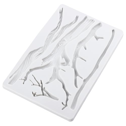 Tree Branch Polymer Clay Mold Tree Branch Silicone Molds for DIY Crafts Epoxy Resin Casting Air Dry Polymer Clay Plaster Jewelry Making - color: Style C