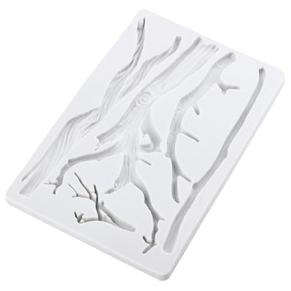 Tree Branch Polymer Clay Mold Tree Branch Silicone Molds for DIY Crafts Epoxy Resin Casting Air Dry Polymer Clay Plaster Jewelry Making - color: Style C