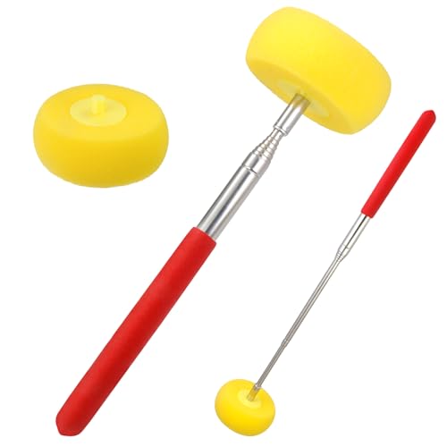 Telescoping Pottery Sponge Ceramic Shaping Tool with 1 Replacement Sponges, Ideal for Easy Cleaning and Removing Excess Water from Tall or Wide Pottery, Extends to 39 Inches Long