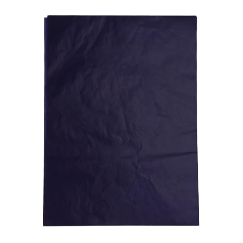 Uonlytech 100Pcs Blue Graphite Carbon Transfer Paper for Tracing Drawing Paper Canvas and More for Crafts and Design Projects