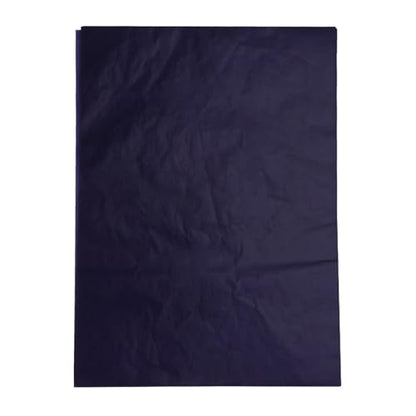 Uonlytech 100Pcs Blue Graphite Carbon Transfer Paper for Tracing Drawing Paper Canvas and More for Crafts and Design Projects