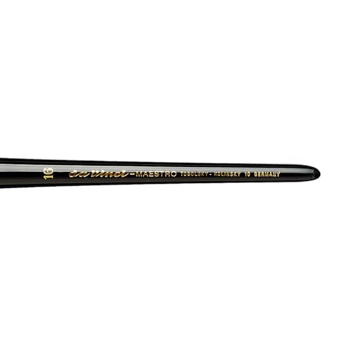da Vinci Watercolor Series 10 Maestro Paint Brush, Round Kolinsky Red Sable, Size 16 - size: Size 16, style: Round Series 10