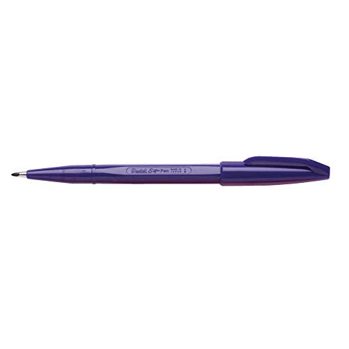 Pentel Sign Pen Fiber-Tipped Pen, Violet Ink, Box of 12 (S520-V) - color: Violet, size: 12 Count (Pack of 1)