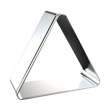 Triangle Cookie Cutter Set - 5 inch, 4 inch, 3 inch, 2 inch - 4 Piece Geometric Frame Plaque Cookie Cutters Shapes Molds - Stainless Steel - color: Triangle-Rounded Corner