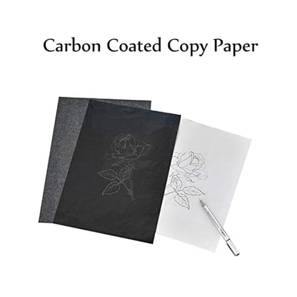 50 Sheets Carbon Paper, Carbon Paper Sheets, 8.25x11.7 Inch Graphite Paper, Tracing Graphite Transfer, for Tracing Drawing Patterns on Paper, Canvas, Wood, Fabric (3 PC) - color: 3 PC