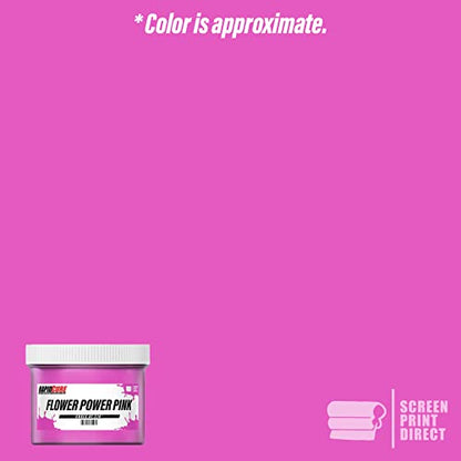 Rapid Cure® Screen Printing Ink Pink (Quart - 32oz.) - Plastisol Ink for Screen Printing, Fast Curing Fabric Paint - Screen Print Direct®, USA Made - color: Flower Power Pink, size: 32 fl oz
