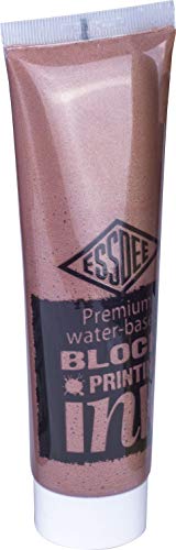Essdee Block Printing Ink 3 Pack (Metallic Gold, Silver, Bronze), 100ml x 3