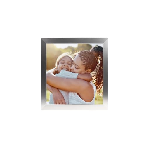 BuildASign Custom Canvas Prints with Your Photos – Personalized Picture To Canvas Wall Art, Perfect for Home Decor, Gifts & Keepsakes, Ready to Hang (8" L x 8" W x .75”D, Metallic Silver) - color: 0.75" Standard Wrap Depth - Metallic Silver, size: 8"L x 8