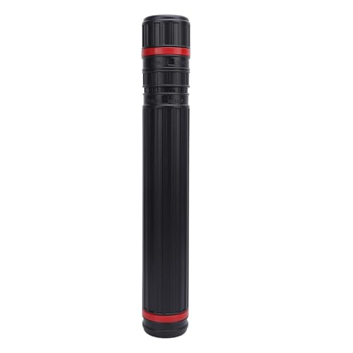 Poster Tube, Poster Tubes Document Tube with Strap Expandable Poster Storage Mailing Tube for Document Black Telescoping Drafting Tube Art Tool Small