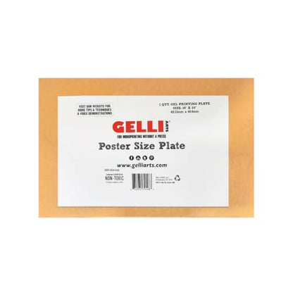 Gelli Arts Gel Printing Plate - Arts & Crafts, Clear & Reusable Monoprinting Gelli Plate, Premium Printmaking Supplies with Brayer Rollers & Stencils, Beginner & Pro Friendly, 18" x 24" - size: 18" x 24"