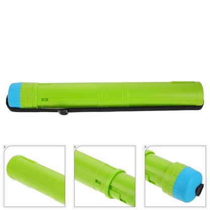 ERINGOGO Telescoping Poster Tube with Strap for Art and Document Storage, Two-section Plastic Cylindrical Case 42-76cm, Easy to Maintain and Safeguard Drawings, for Art Enthusiasts