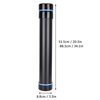 Meiyya Drawing Tube Poster Storage Tube Blueprint Storage Holder Drafting Tube, Extendable Adjustable Telescopic for Large Photo Prints Artwork Documents Fishing Rods Drawings