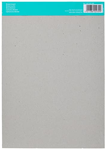 Daler-Rowney Graphic Series Smooth Surface 250gsm A4 Bristol Board Pad, Glued 1 Side, Acid-Free, 20 White Sheets, Ideal for Professional Artists & Students - size: BRISTOL PAD A4 250G 20SH, style: BRISTOL PAD A4 250G 20SH
