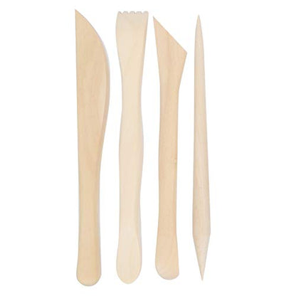 25 - Piece Ceramic Pottery Tools Set, Clay Sculpting Tools for Handbuilding and Wheel Throwing, Stainless Steel + Wood + Silicone Clay Modeling Kit with Storage Bag for Artists, St