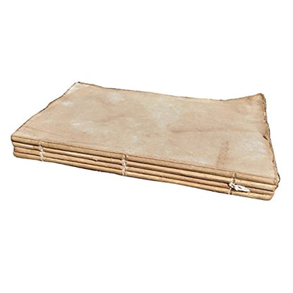 E-Tailor® Handmade Hand Block Print Fabric Cover Sketchbook-Notebooks Calligraphy Paper Made of Handmade Cotton Rag Papers (6x8) - size: 6x8"
