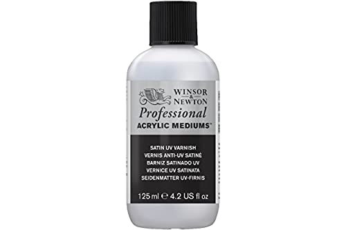 Winsor & Newton Professional Acrylic Medium, Satin UV Varnish, 125ml (4.2-oz) - color: Satin Uv Varnish, style: 125ml (4.2-oz)