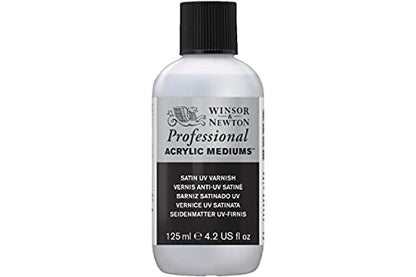 Winsor & Newton Professional Acrylic Medium, Satin UV Varnish, 125ml (4.2-oz) - color: Satin Uv Varnish, style: 125ml (4.2-oz)