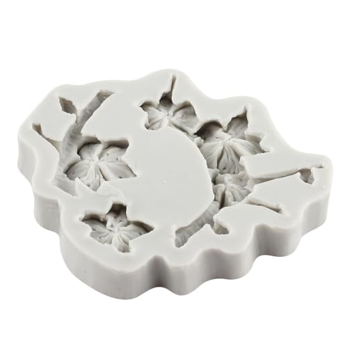 Plum Blossom Polymer Clay Molds Plum Blossom Branch Silicone Mold for DIY Crafts Epoxy Resin Casting Air Dry Polymer Clay Plaster Jewelry Making - color: Style D