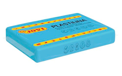 Jovi - Non-Hardening Pre-Sculpt Clay, 4 Blue Bars, 0.77 lb Each | Professional Arts and Crafts Non-Toxic and Gluten Free plasticine - color: Light Blue