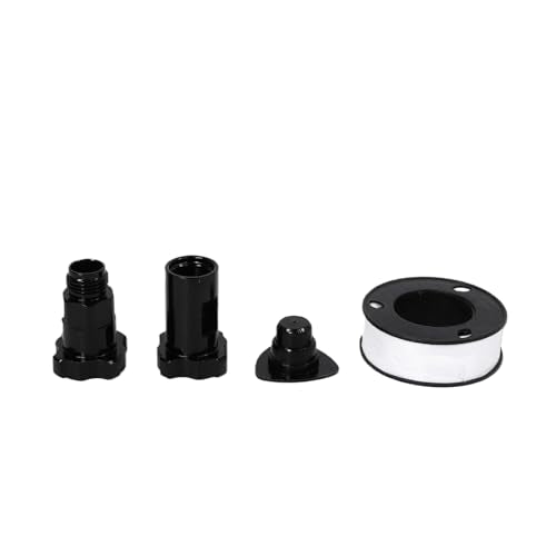 Cryfokt Disposable Paint Spray Gun Cup Liners and Lid System, 600ml 20 Ounce Kit with 50 Inner Cups Lids 2 Outer Cups Seal Ring 20 Plugs Adaptors PTFE Tape Mixing Stick for Automotive