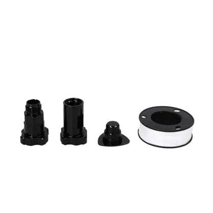 Cryfokt Disposable Paint Spray Gun Cup Liners and Lid System, 600ml 20 Ounce Kit with 50 Inner Cups Lids 2 Outer Cups Seal Ring 20 Plugs Adaptors PTFE Tape Mixing Stick for Automotive