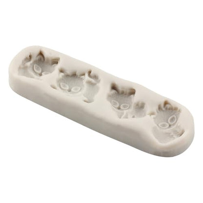 Cat Polymer Clay Mold Animal Cat Silicone Molds for DIY Crafts Epoxy Resin Casting Air Dry Polymer Clay Plaster Jewelry Making - color: Style A