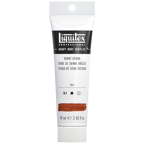 Liquitex Professional Heavy Body Acrylic Paint, 2-oz (59ml) Tube, Burnt Sienna - color: Burnt Sienna, style: 2-oz Tube