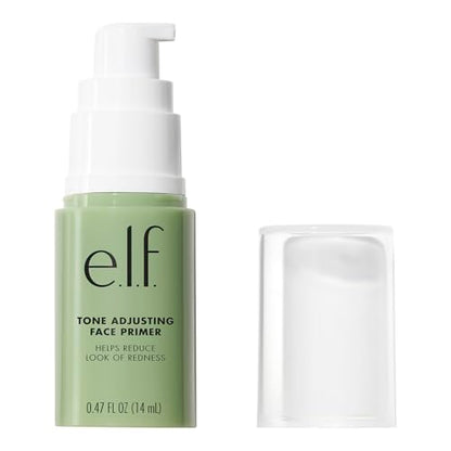 e.l.f. Tone Adjusting Face Primer, Makeup Primer For Neutralizing Uneven Skin Tones & Redness, Grips Makeup To Last, Vegan & Cruelty-free, Small - size: 0.47 Fl Oz (Pack of 1)