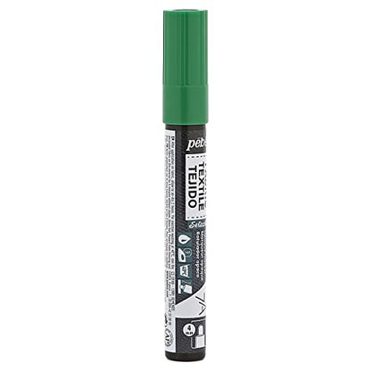 Pebeo 7A Marter Fabric Marker, 4 mm, Green - color: Green