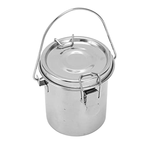 Artist Brush Cleaning Bucket with Stainless Steel Strainer, Leakproof Portable Handle for Watercolor Acrylic Oil Painting