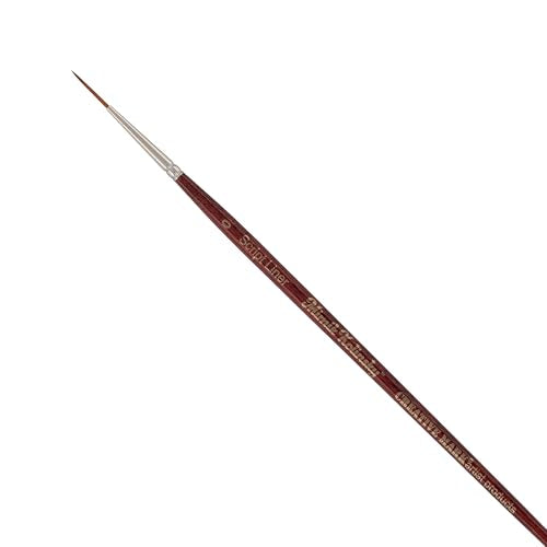 Creative Mark Mimik Kolinsky Watercolor Brush - # 0 Script Liner - Short Handle Synthetic Paint Brush - Handmade in Germany - Synthetic Sable Paint Brushes for Professional Artists - Animal-Friendly - size: 0