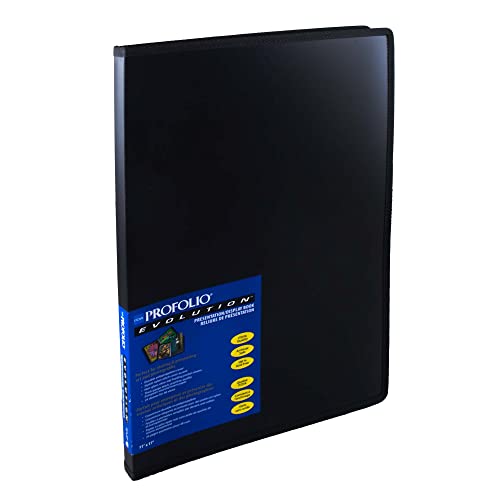 Itoya EV1212 Presentation/Display Book,11 in.x17 in.,Clear Top/Black Paper - size: 11 x 17 inches