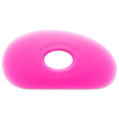 MudTools Shape 0 Polymer Rib for Pottery and Clay Artists, Pink Color, Ultra Soft Flexibility (P0) - color: Pnk - Ultra Soft (P0)