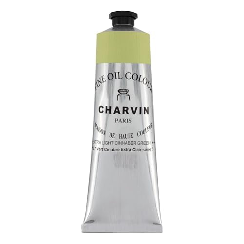Charvin Extra Fine Oil Paint 150 mL Tube Cinnabar Green Xtra Lt – Professional Artist Oil Color, Archival Quality, Smooth Finish, Nature-Inspired Tone - color: Cinnabar Green Xtra Lt