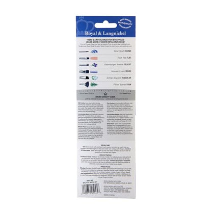 Royal & Langnickel Majestic Filbert and Oval Wash Artist Brush Set, 7-piece - size: Set of 7