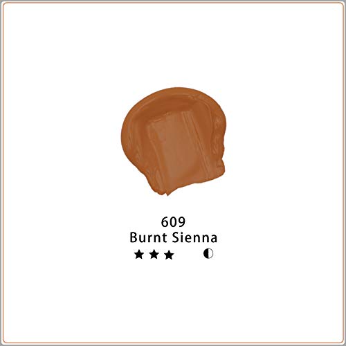 Artecho Acrylic Paint, Burnt Sienna Paint (120ml / 4.05oz) Tubes, Art Craft Paints for Canvas, Rock, Stone, Wood, Fabric, Art Supplies - color: Burnt Sienna, style: Regular