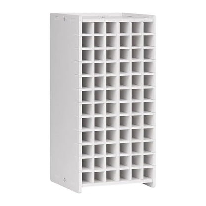Marker Pen Organizer Desktop Storage Rack 72 Slots Wood PP Board Workspace Home Office Craft Stationery Holder