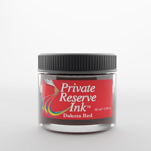 Private Reserve Premium Fountain Pen Ink, 60ml Bottle, Dakota Red | Premium fountain pen ink with smooth flow, rich color, and reliable everyday writing performance. - color: Dakota Red