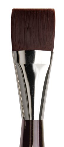 da Vinci Oil & Acrylic Series 7385 Top Acryl Paint Brush, Bright Red/Brown Synthetic with Long Ergonomic Handle, Size 24 (7385-35) - size: Size 24, style: Bright Brown Long