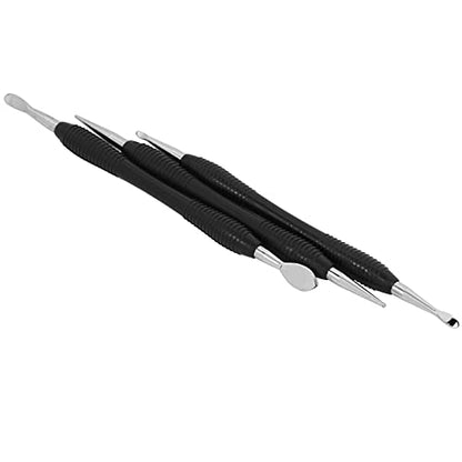 3PCs Carving Printing Tool Leather Craft Spoon Stylus Tool Set Kit Stationary Craft Collection Leather Carving Craft Kit