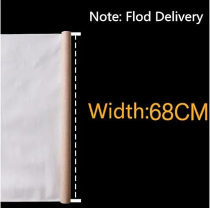 Linen Blend Canvas Roll Primed Blank 1m for Oil Painting 28-88cm Width(Width 68cm) - color: Width 68cm