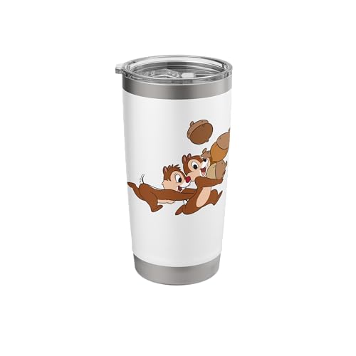 Disney Chip 'n Dale Chipmunks Acorn Run Stainless Steel Insulated Tumbler - color: White