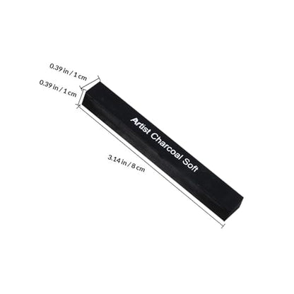 Hemoton 6pcs Artist Charcoal Sticks Soft Medium Hard Compressed Charcoal Drawing Pencils for Sketching and Shading Suitable for Art Students and Hobbyists