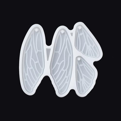 1PC Butterfly Wings Pendant Silicone Molds Insect Epoxy Casting Molds for Earring Necklace Keychain Charms Pendants Jewelry Making DIY Gem Cabochon Craft Supplies White52x61x4mm - color: White-19