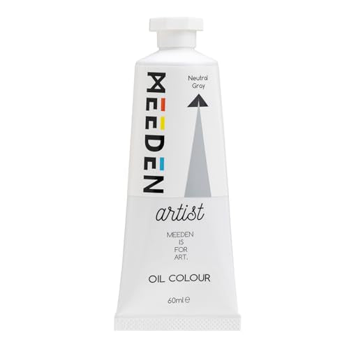 MEEDEN Artist Grade Oil Paint: Neutral Gray - 60ml/2oz Tube - Professional Art Paints for Canvas Painting - color: Neutral Gray, style: 60ml/2oz