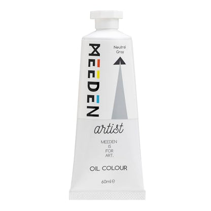 MEEDEN Artist Grade Oil Paint: Neutral Gray - 60ml/2oz Tube - Professional Art Paints for Canvas Painting - color: Neutral Gray, style: 60ml/2oz