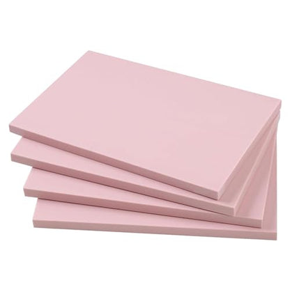 Colaxi Rubber Carving Blocks, 4 Pieces Pink Soft Blank Stamping Blocks for Stamp Making, Scrapbooking and DIY Art