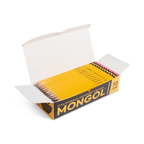 Mongol Classic Incense Cedar #2 Pencil - 72-Pack - Pre-sharpened, European Graphite Core, US Grown Cedar, Smudge Free Eraser – Nontoxic PMA Certified - size: 1 Count (Pack of 72)