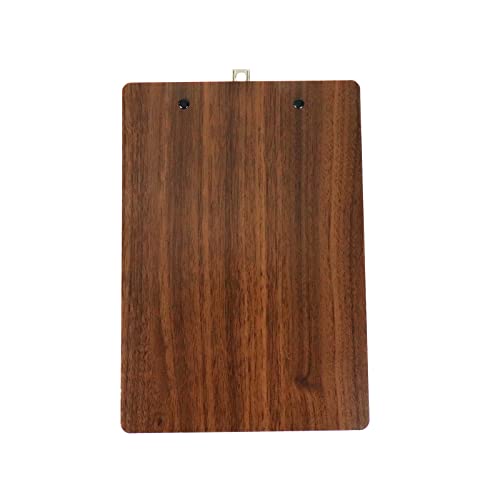 Crapyt Thicken Wood Clipboard Memo Paper Hardboard Drawing Board with Wood Grain A5(26×18cm/10.24"×7.09") File Storage Teacher - size: A5